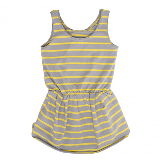 Summer Dress yellow stripes 18.3