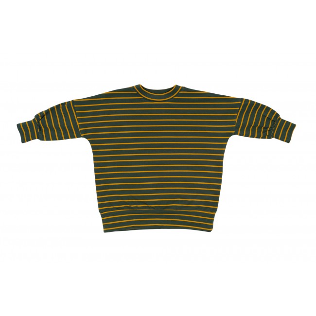 Long Classic Blouse green / yellow stripes 12.2