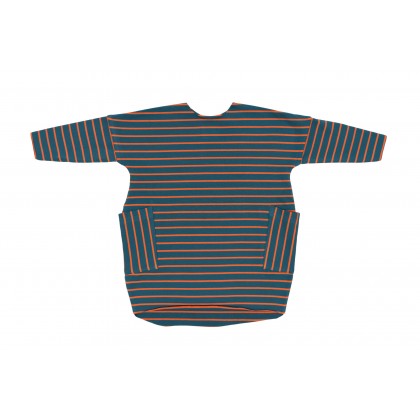 Pocket Dress blue / orange stripes 20.1