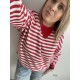 thankfull BLOUSE mom - red stripes PREORDER