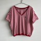 *LIMITED*   T-shirt NEW  red stripes