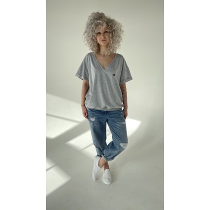 T-shirt NEW "Alina" - light grey