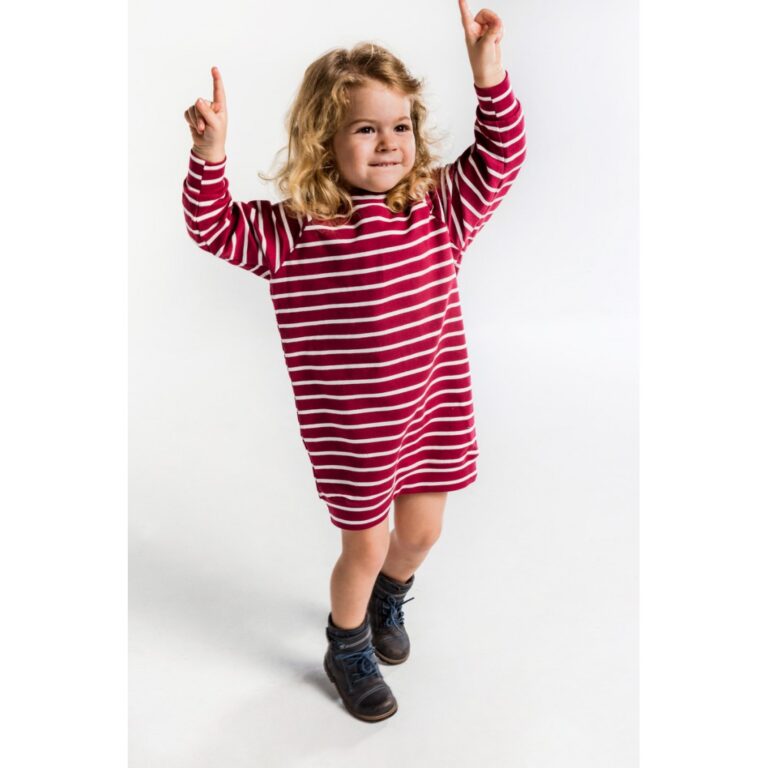 Long Classic Blouse red stripes