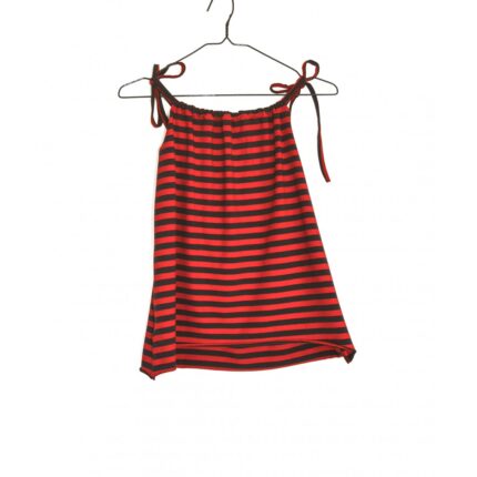 Tie Dress red / blue stripes