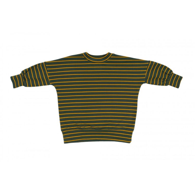 Long Classic Blouse green / yellow stripes 12.2