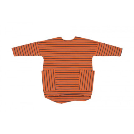 Pocket Dress orange / blue stripes 20.2