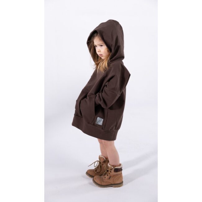 Long Hoodie Blouse chocolate 13.4