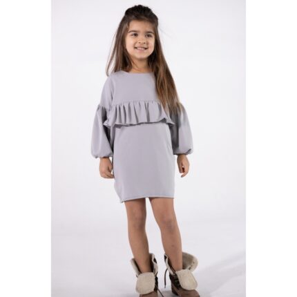 Frill Dress grey 19.2