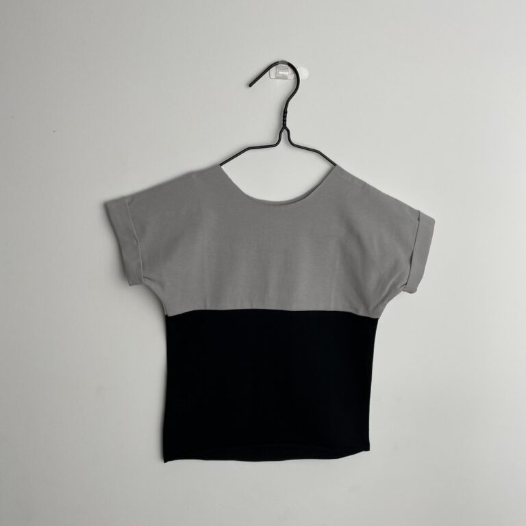 Shortie double colours grey / black