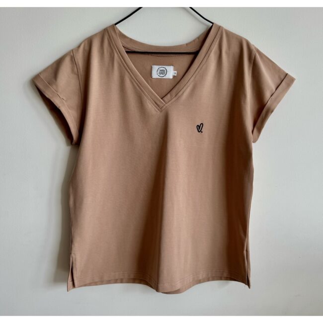 T-shirt SLIM "HELENA" sand