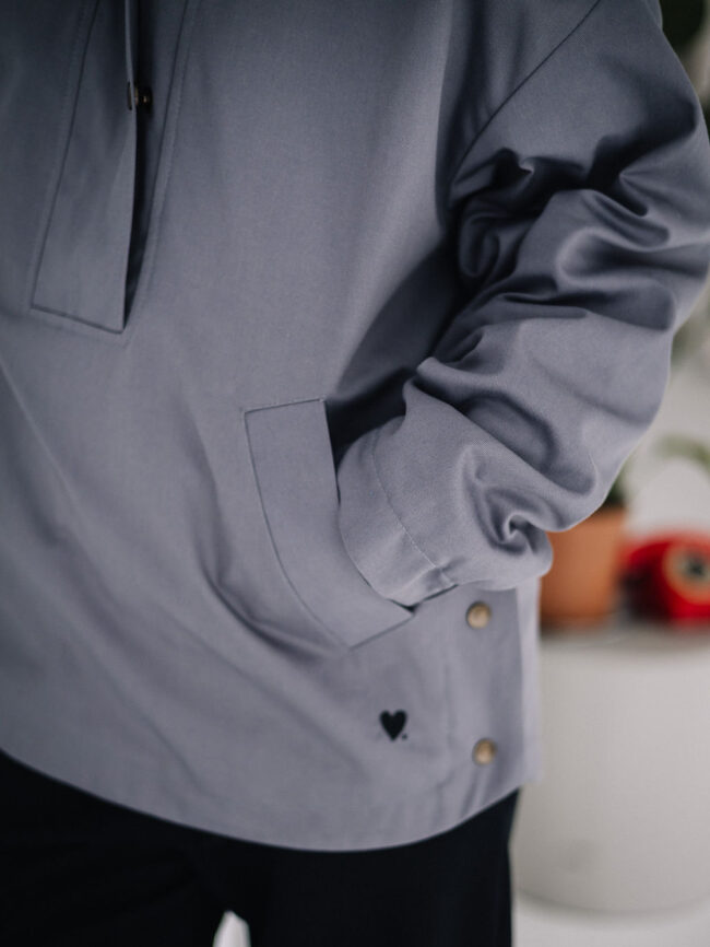 Hoodie Jacket grey - obrazek 13