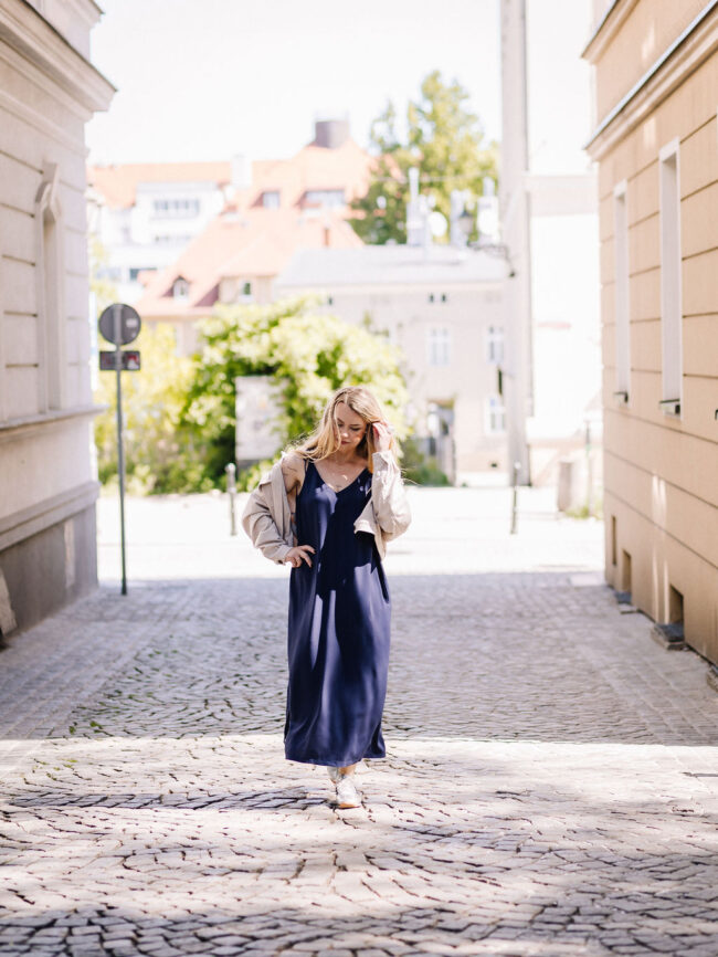 Long Dress dark blue - obrazek 6