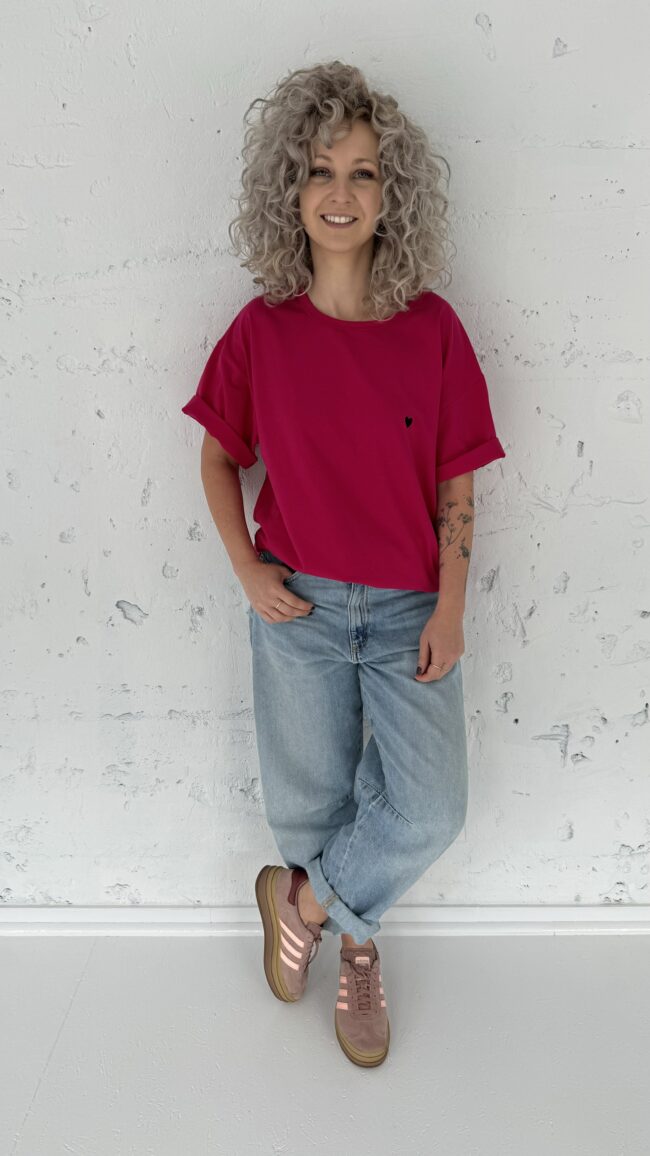 T-shirt classic hot pink