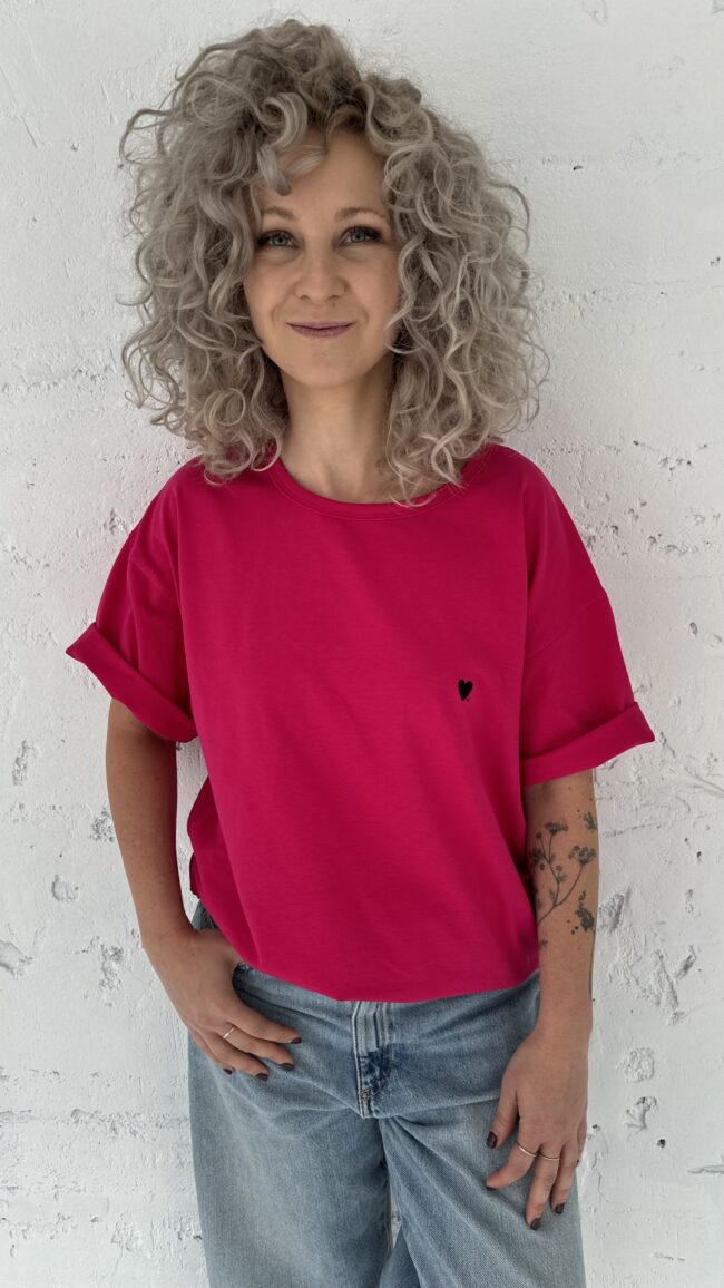T-shirt classic hot pink - obrazek 3