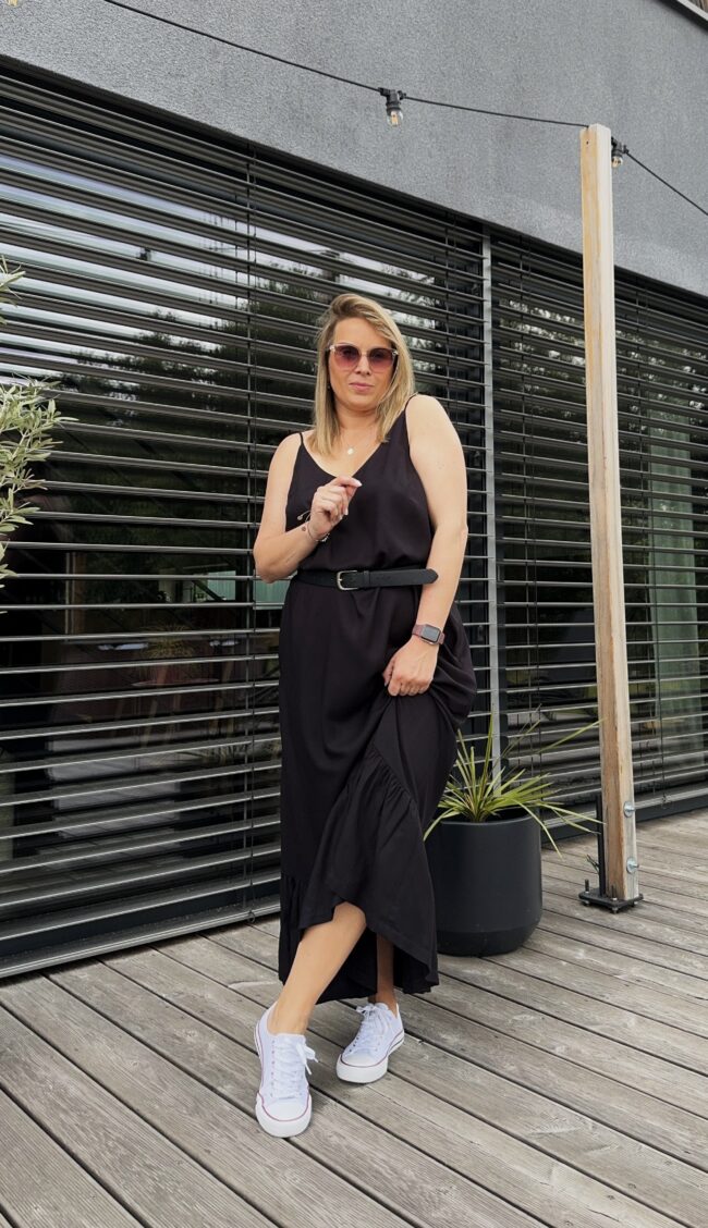 Frill Dress black - obrazek 2