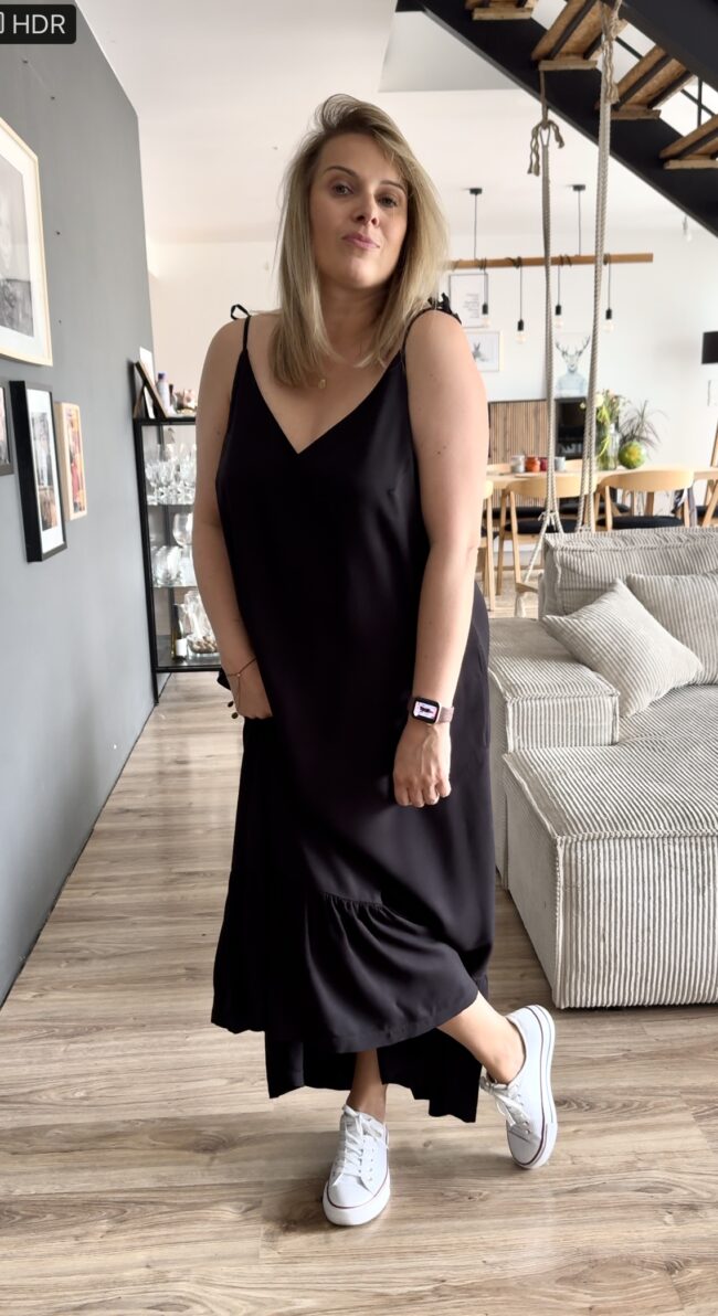 Frill Dress black