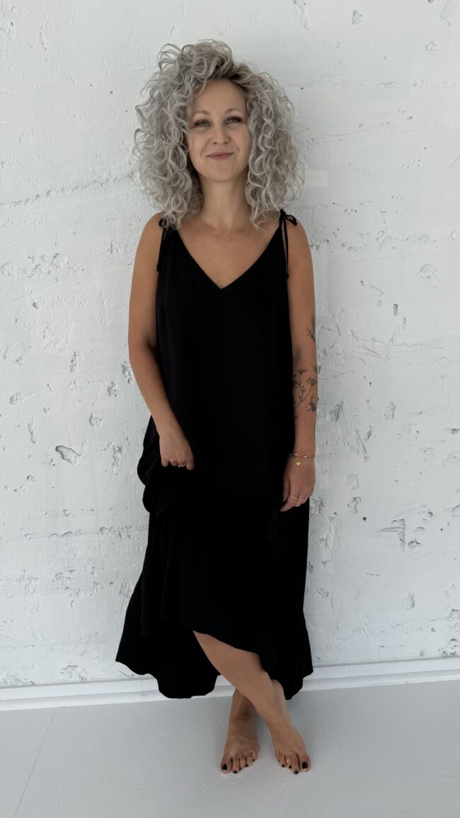 Frill Dress black