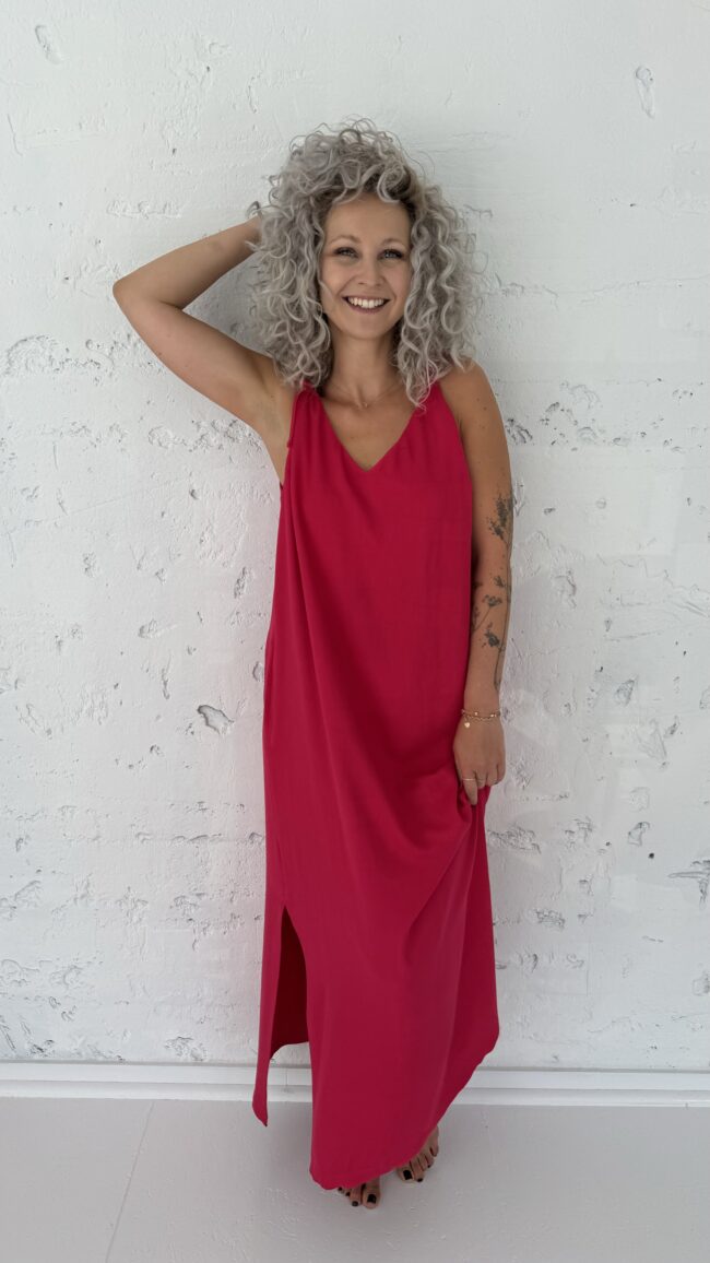 Long Dress hot pink - obrazek 5