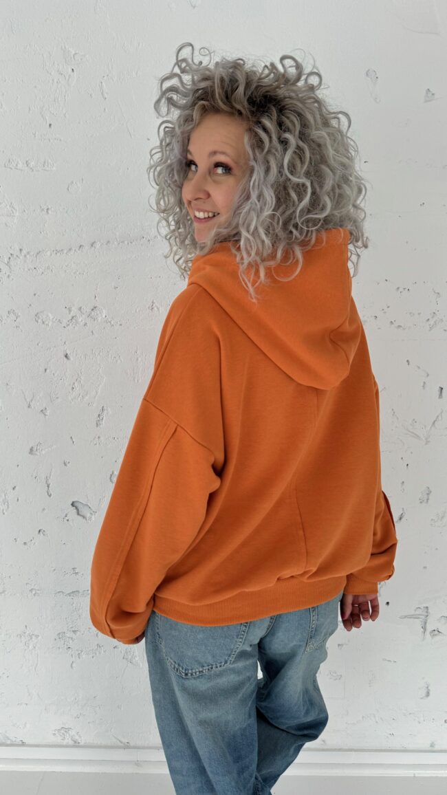 Hoodie Blouse orange - obrazek 3