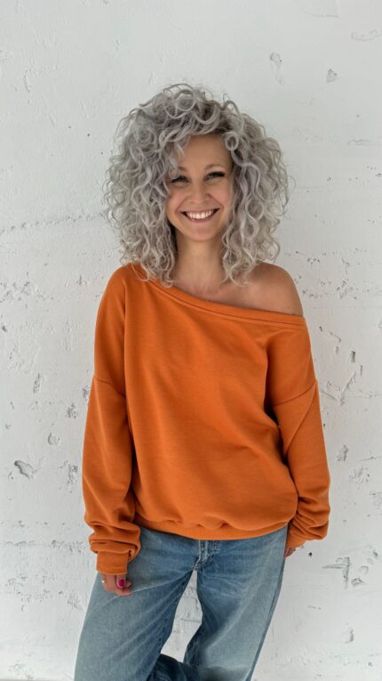 Open Blouse orange
