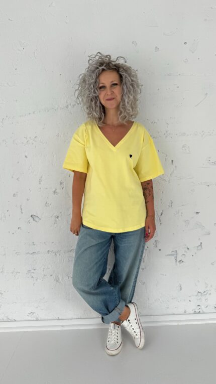 T-shirt V lemon