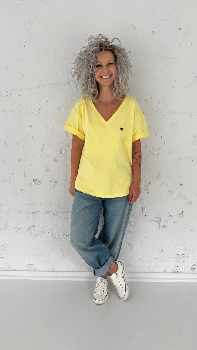 T-shirt V lemon - obrazek 3