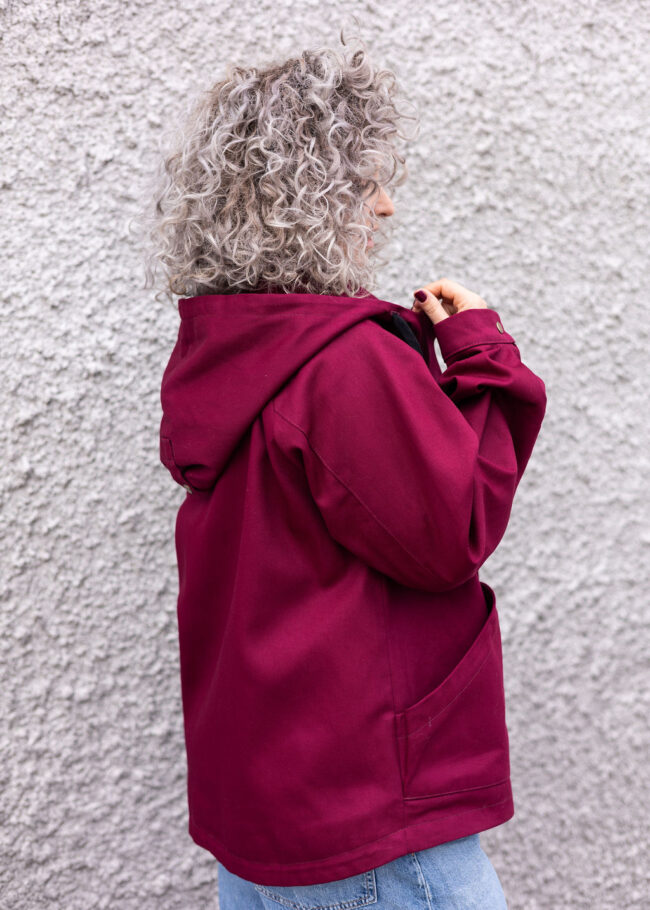 Short Jacket claret - obrazek 6