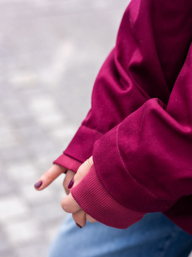 Winter Hoodie Jacket claret - obrazek 6