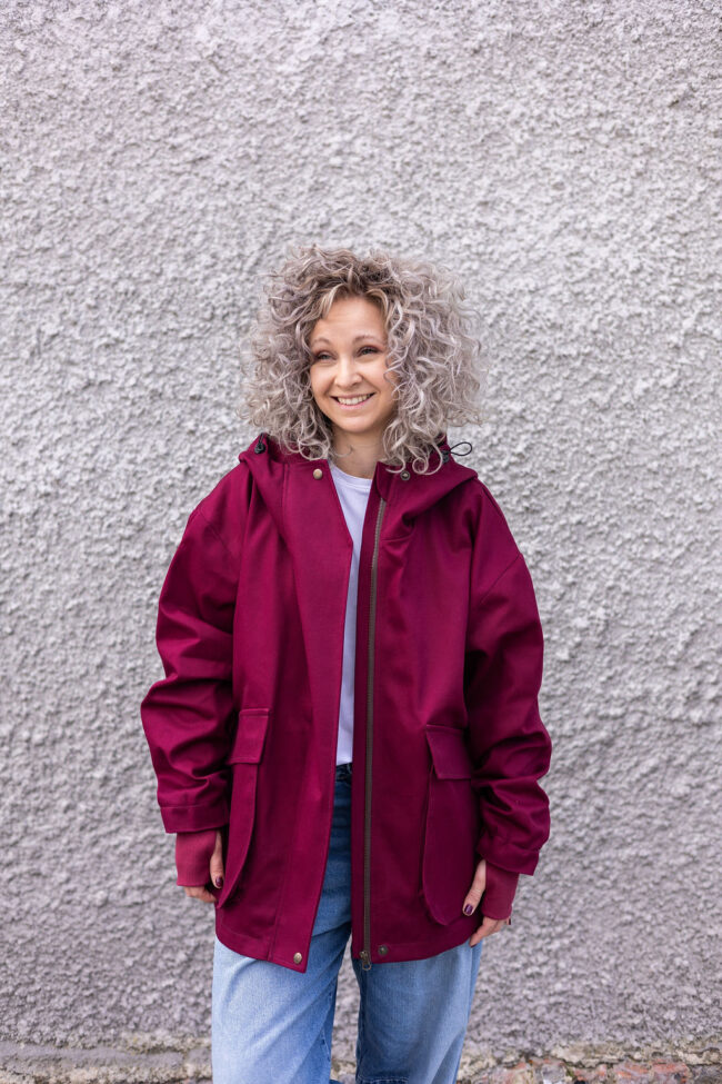 Loose Jacket claret - obrazek 11