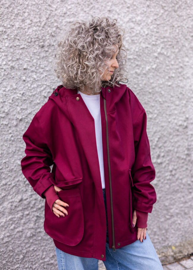Loose Jacket claret - obrazek 10