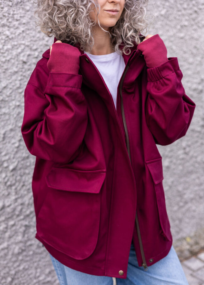 Loose Jacket claret