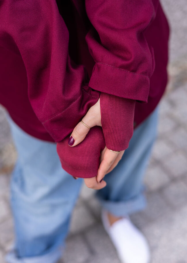 Loose Jacket claret - obrazek 3