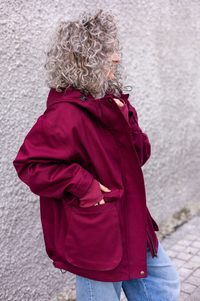 Loose Jacket claret - obrazek 2