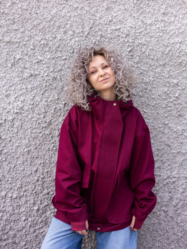 Loose Jacket claret - obrazek 5