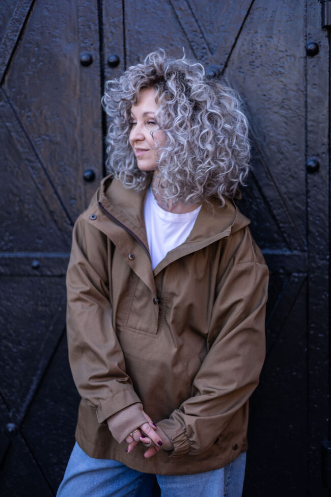 Hoodie Jacket brown - obrazek 2