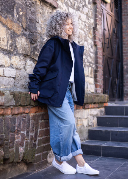 Loose Jacket dark navy