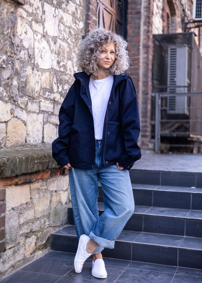 Loose Jacket dark navy - obrazek 2