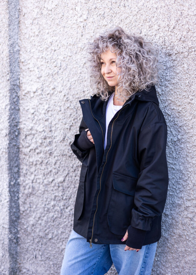 Loose Jacket black - obrazek 5