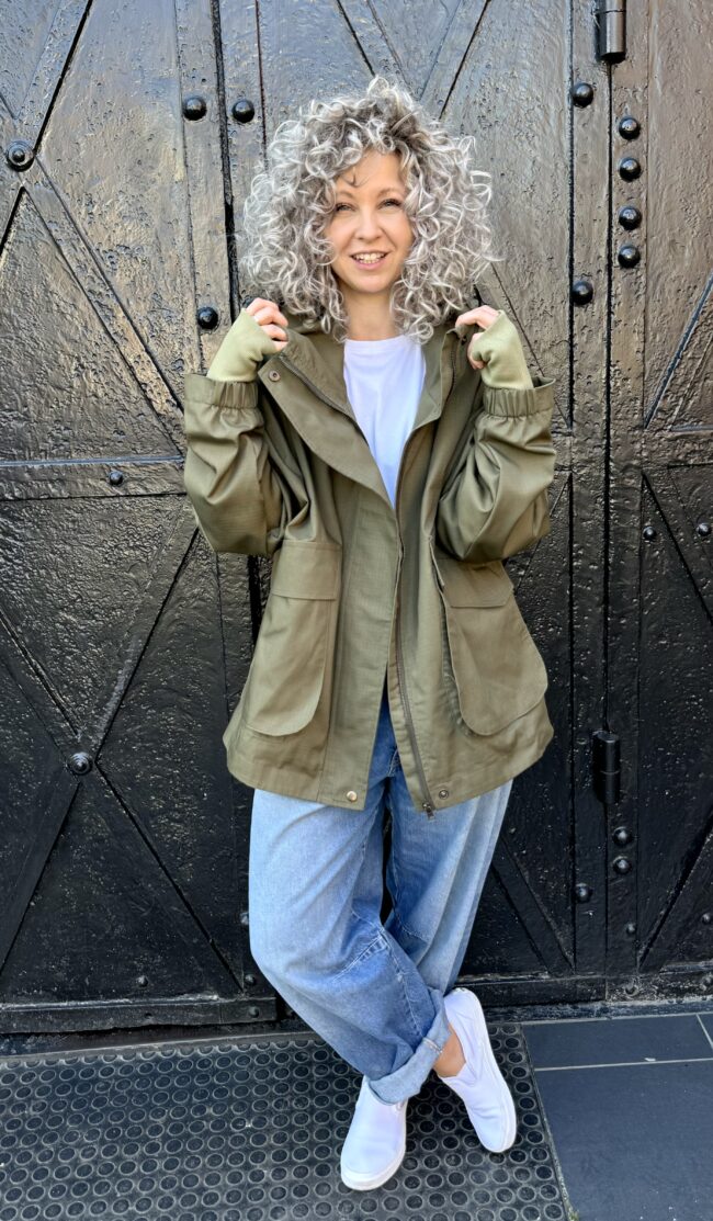 Loose Jacket khaki - obrazek 5