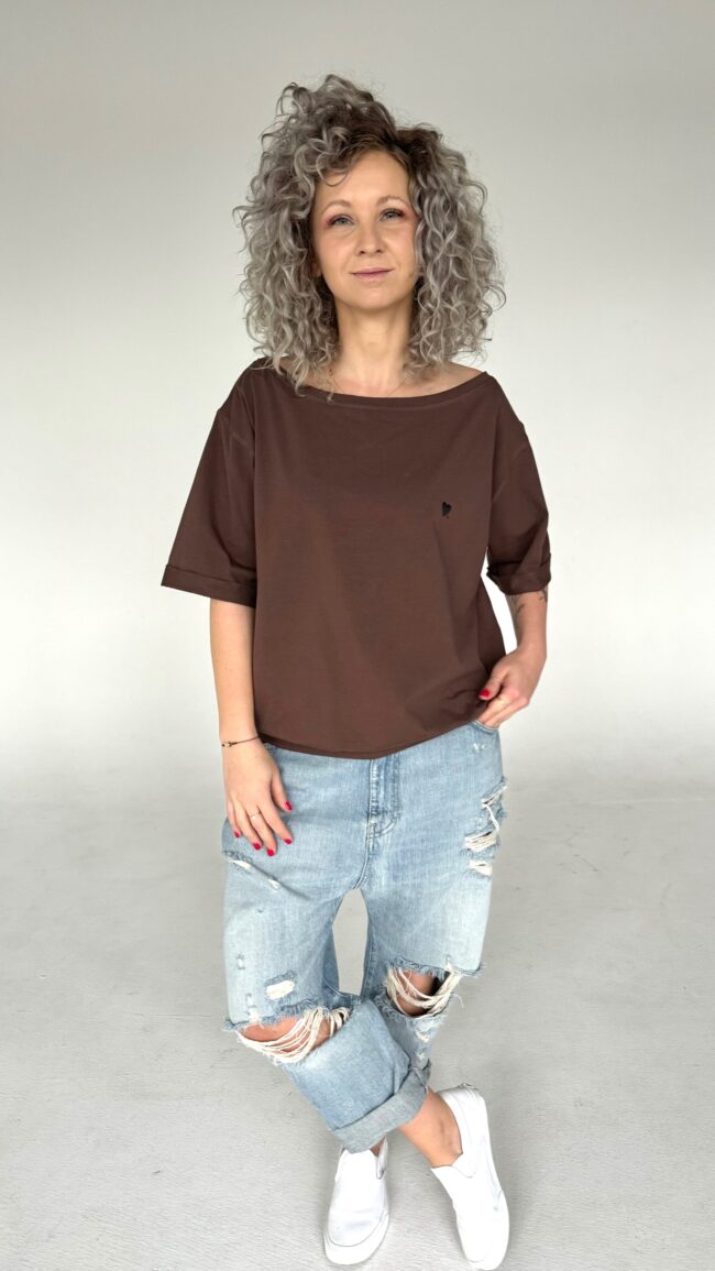 T-shirt Kaja brown - obrazek 2