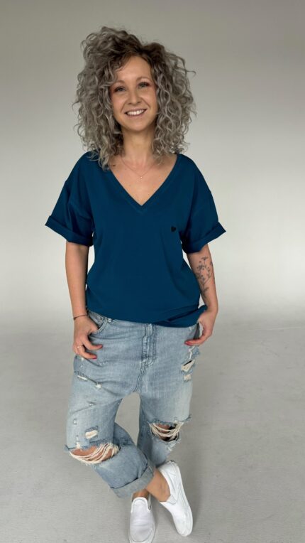 T-shirt V blue