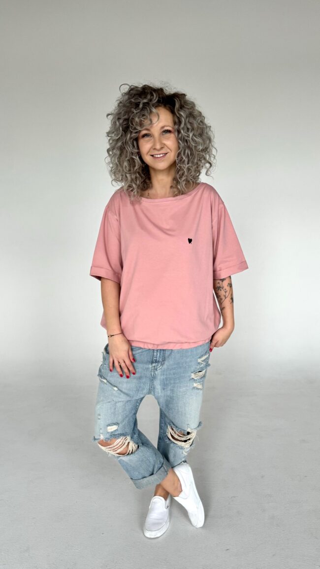 T-shirt Kaja soft pink - obrazek 4