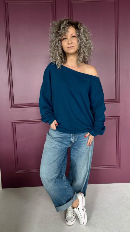 Open Blouse blue