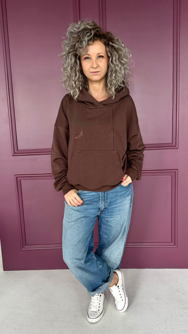 Hoodie Blouse brown - obrazek 2