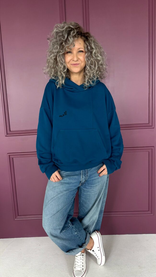 Hoodie Blouse blue - obrazek 6