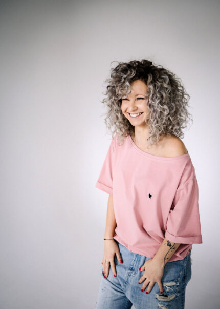 T-shirt Kaja soft pink