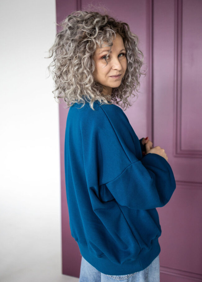 Classic Blouse blue - obrazek 3