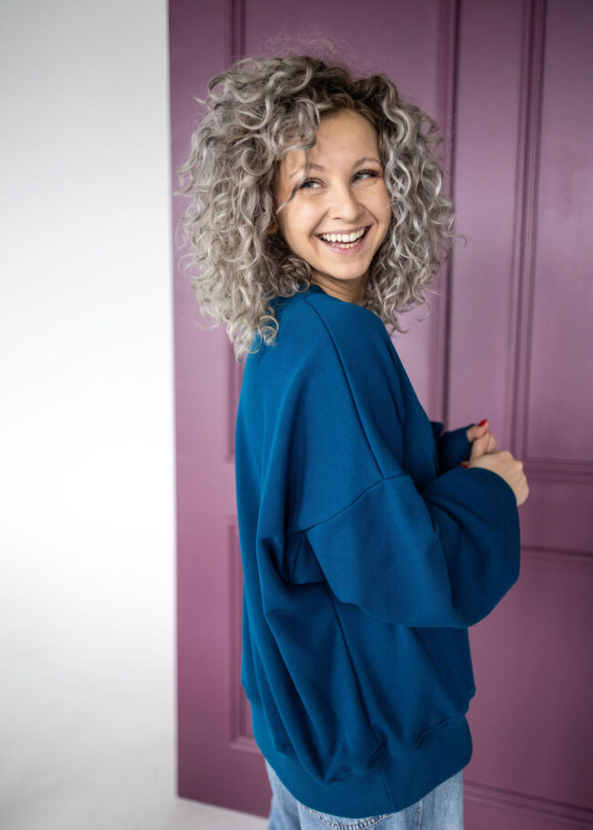 Classic Blouse blue - obrazek 2