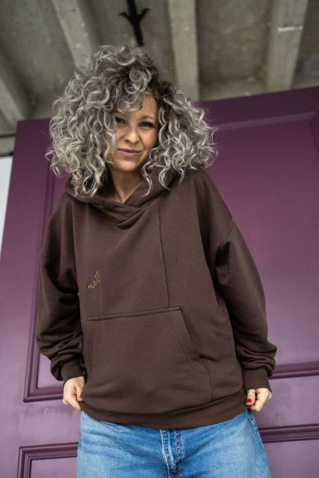 Hoodie Blouse brown - obrazek 4