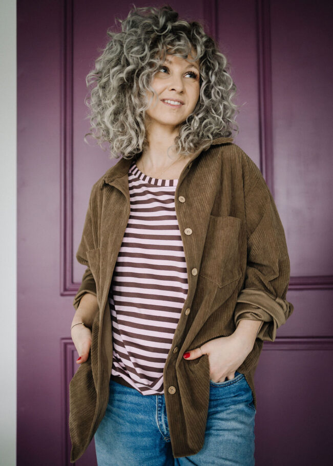 Koszula sztruksowa brown - obrazek 3